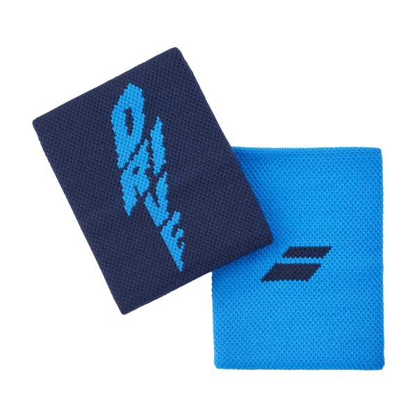 Polsini Tennis Babolat Babolat Logo Jumbo Medium Wristbands  Drive Blue  Drive Blue 5UA12624086