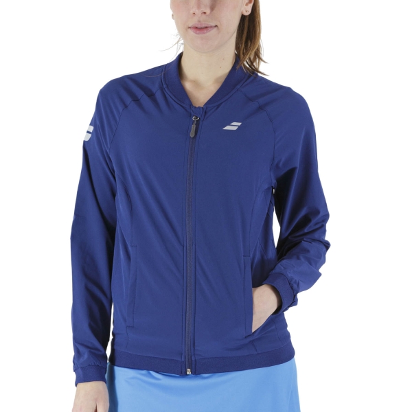 Tennis Women's Jackets Babolat Play Jacket  Estate Blue 3WP11214000