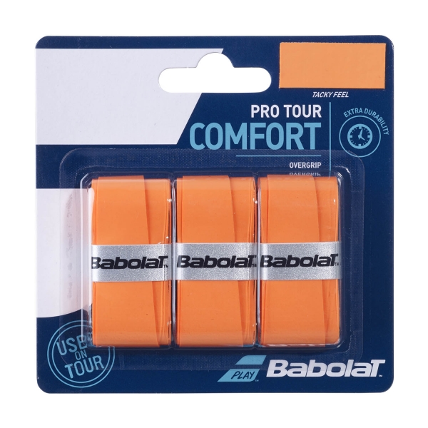 Sobregrip Babolat Pro Tour Overgrip x 3  Orange 653037110