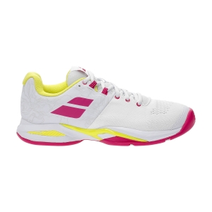 Women`s Tennis Shoes Babolat Propulse Blast All Court  White/Red Rose 31S214471058
