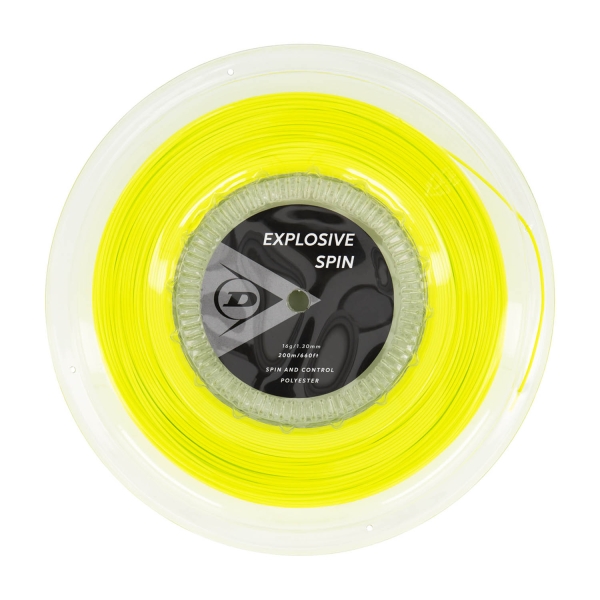 Corda Monofilamento Dunlop Explosive Spin 1.30 Matassa 200 m  Yellow 10299200