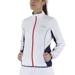 Gilet HEAD Club Donna - Bianco E Blu Scuro, Giacca Sportiva Elegante