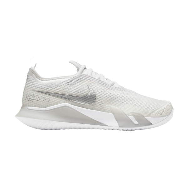 Women`s Tennis Shoes Nike React Vapor NXT HC  White/Metallic Silver/Grey Fog CV0742100