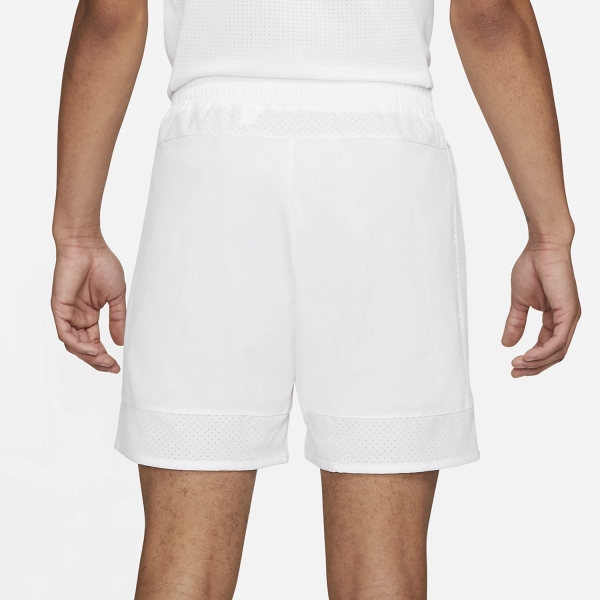 white fitted shorts