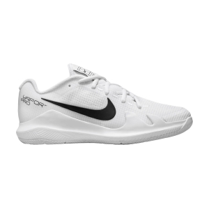 Junior Tennis Shoes Nike Vapor Pro HC Junior  White/Black CV0863124