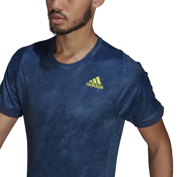 Freelift crew Mens Primeblue Tennis T-Shirt navy adidas -