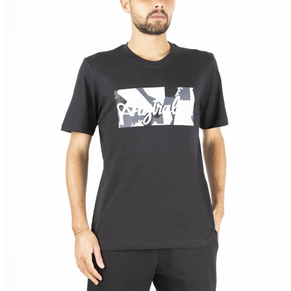 Camisetas de Tenis Hombre Australian Camo Print Camiseta  Nero SWUTS0005003