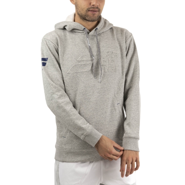 Men's Tennis Shirts and Hoodies Babolat Exercise Hoodie  High Rise Heather 4MTA0413002