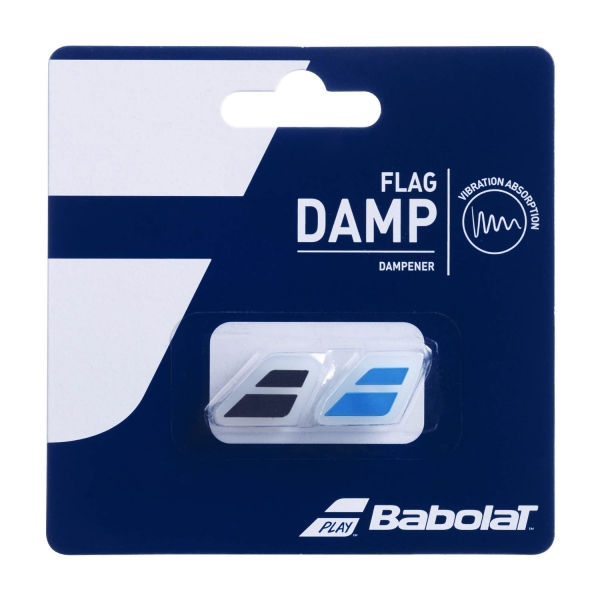 Vibration Dampener Babolat Flag x 2 Dampeners  Black/Blue 700032146