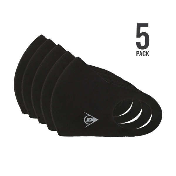 Dunlop Fashion x 5 Tapabocas - Black