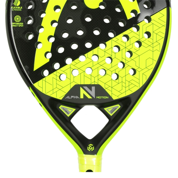 Head Graphene 360 Alpha Motion V Padel Racket - Black/Volt