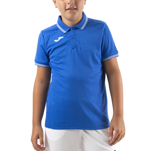 Tennis Polo and Shirts Boy Joma Campus III Polo Boy  Royal/White 101588.700