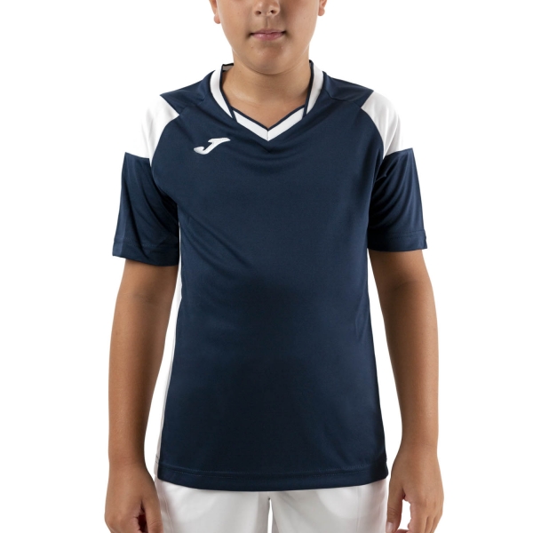 Polo e Maglia Tennis Bambino Joma Joma Crew III Camiseta Nino  Dark Navy/White  Dark Navy/White 101269.332