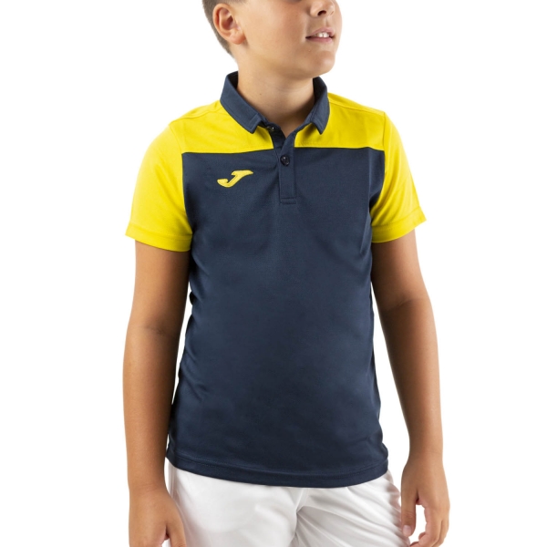Polo y Camiseta de Tenis Niño Joma Crew III Polo Nino  Dark Navy/Yellow 101371.339