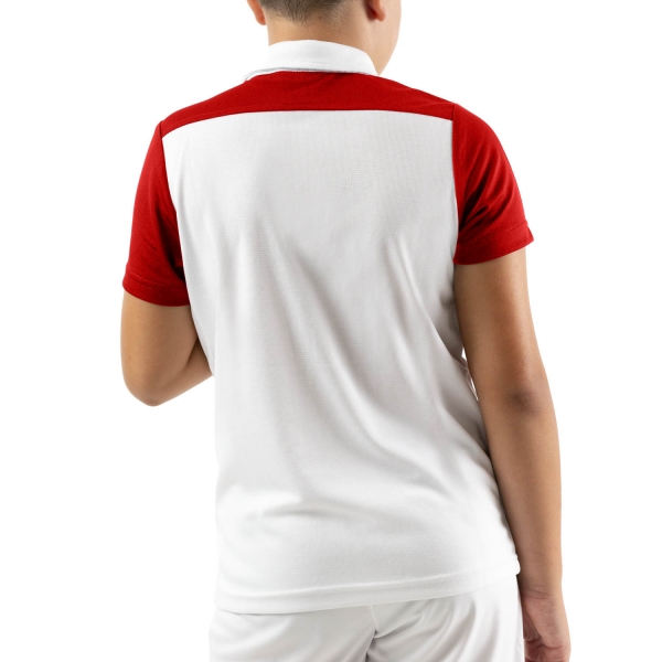 Joma Crew III Polo Boys - White/Red