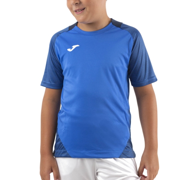 Tennis Polo and Shirts Boy Joma Essential II TShirt Boy  Royal/Dark Navy 101508.703
