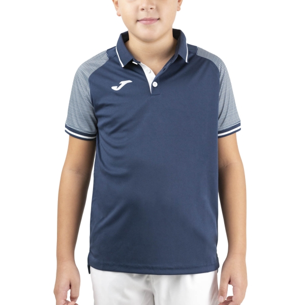 Tennis Polo and Shirts Boy Joma Essential II Polo Boy  Dark Navy/White 101509.332