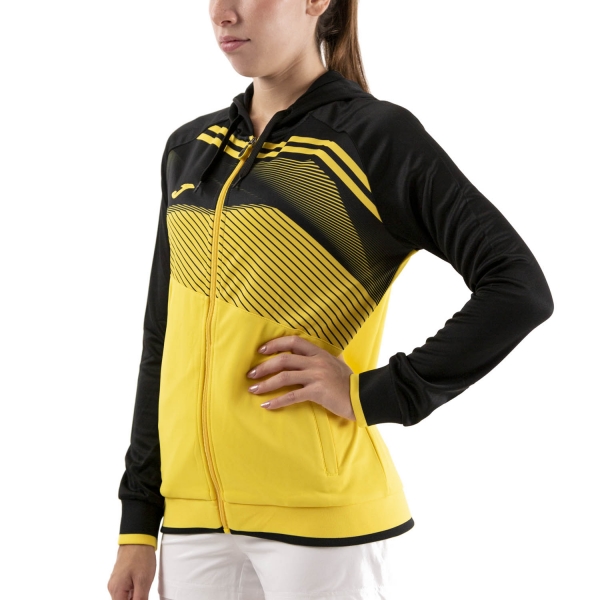 Women's Tennis Shirts and Hoodies Joma Supernova II Hoodie  Yellow/Black 901067.901