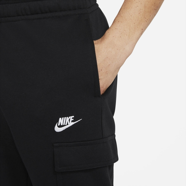 Nike Club Cargo Men's Tennis Pants - Black/White