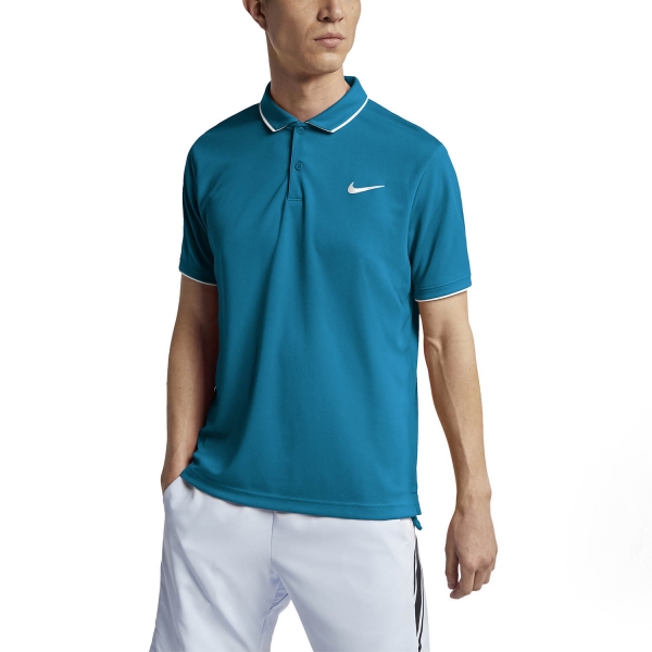 Nike Dry Team Men s Tennis Polo Neo Turquoise White