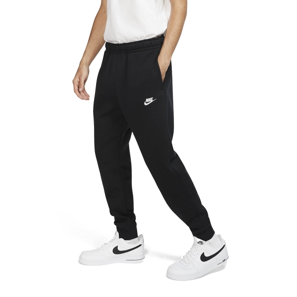 Men's Tennis Pants and Tights Nike Sportswear Club Pants  Black/White BV2671010
