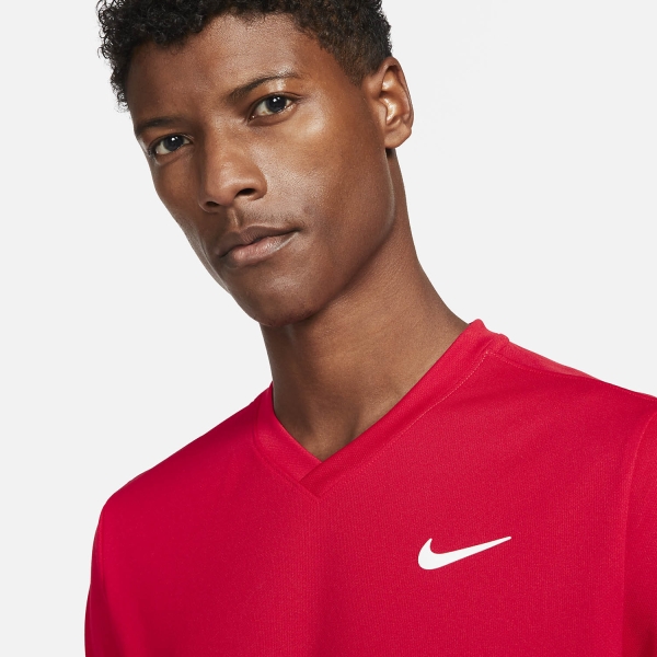 arena Salida Limpia el cuarto Nike Victory Camiseta de Tenis Hombre - University Red/White