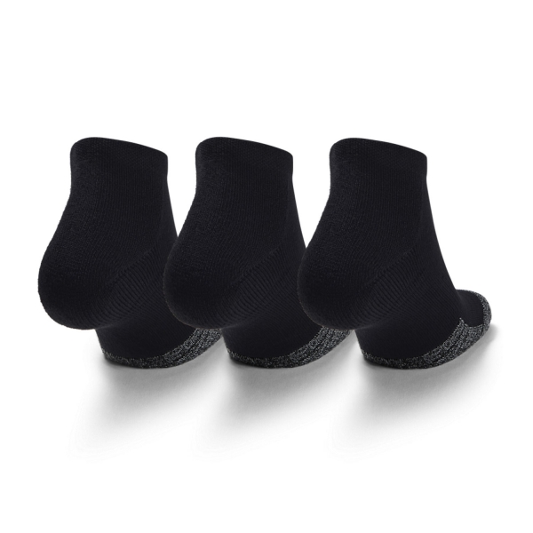 Under Armour HeatGear x 3 Socks - Black/Steel