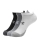 Under Armour HeatGear Logo x 3 Socks - Grey/Steel/White