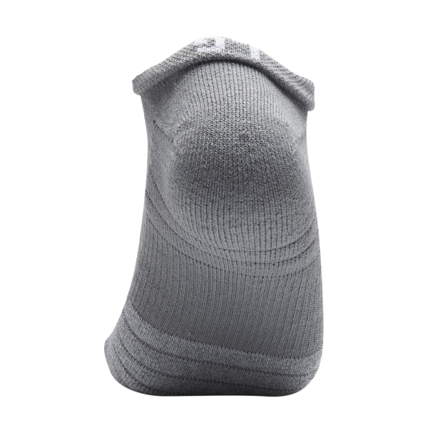 Under Armour HeatGear Logo x 3 Socks - Grey/Steel/White