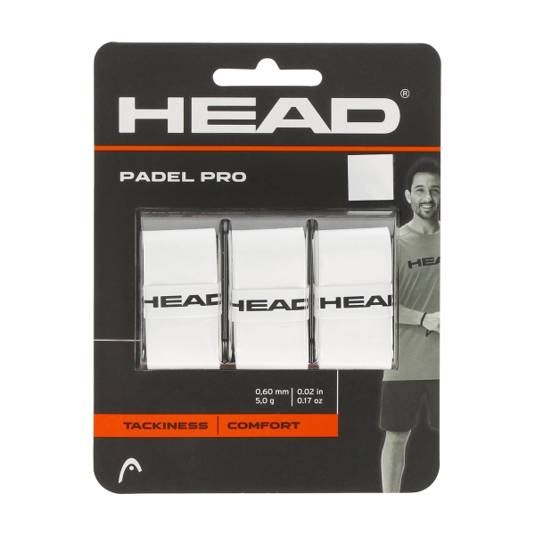 Padel Accessories Head Padel Pro x 3 Overgrip  White 285111 WH