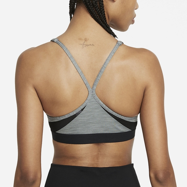 Nike Indy Logo Womens Tennis Sports Bra - Smoke Grey