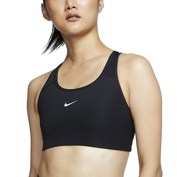 Nike Swoosh Sujetador Deportivo de Mujer - Black/White