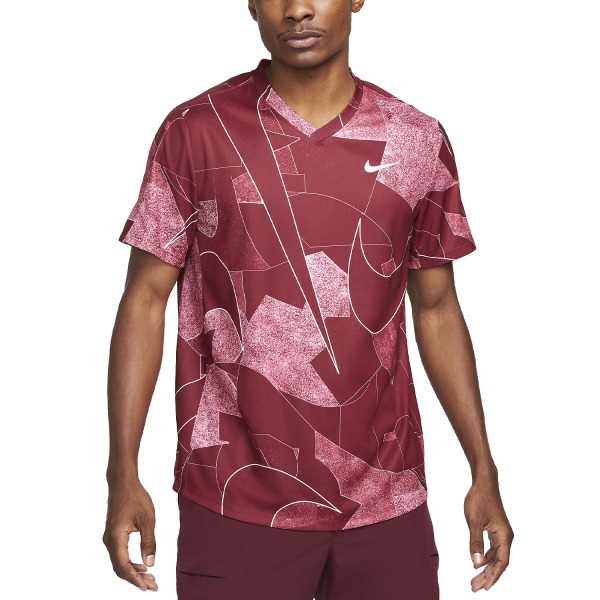 Nike Court Dri FIT Victory Men s Tennis T Shirt Pomegranate