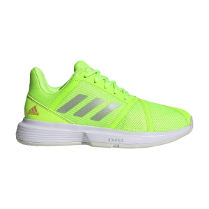 Women`s Tennis Shoes Adidas CourtJam Bounce  Signal Green/Silver Met/Ftwr White H69194