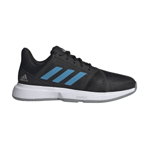 Men`s Tennis Shoes Adidas CourtJam Bounce  Core Black/Sonic Aqua/Ftwr White H68893