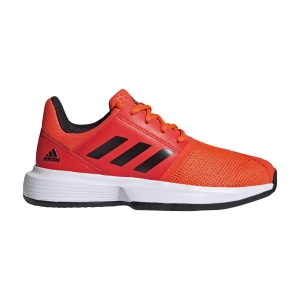 Junior Tennis Shoes Adidas CourtJam Boy  Solar Red/Core Black/Ftwr White H68131