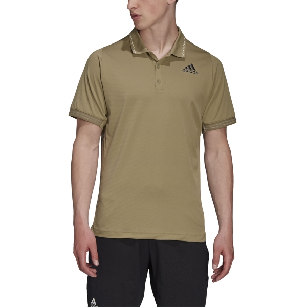 Polo Tennis Uomo adidas Freelift Logo Polo  Orbit Green H31374