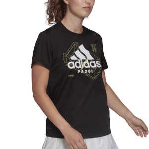Camisetas y Polos de Tenis Mujer adidas Graphic Camiseta  Black HA0958