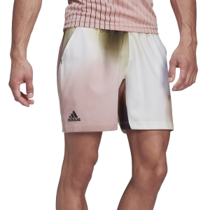 Men's Tennis Shorts adidas Melbourne 7in Shorts  White/Black/Wonmau H61966