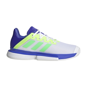 Men`s Tennis Shoes Adidas SoleMatch Bounce  Sonic Ink/Screaming Green/Signal Green GY7644