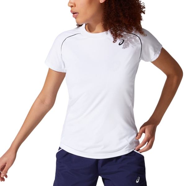 Women`s Tennis T-Shirts and Polos Asics Court TShirt  Brilliant White 2042A157100