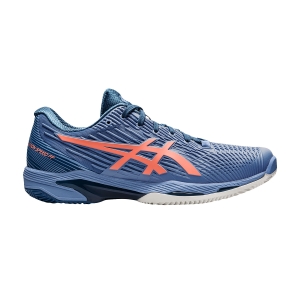 Men`s Tennis Shoes Asics Solution Speed FF 2 Clay  Blue Harmony/Guava 1041A187400