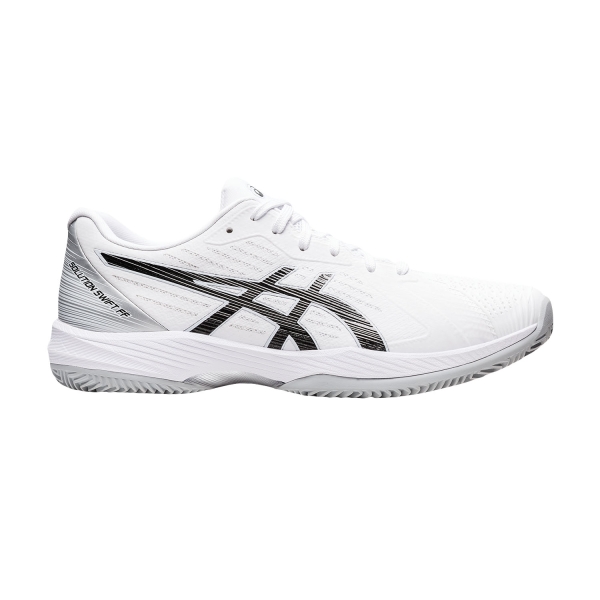 Calzado Tenis Hombre Asics Solution Swift FF Clay  White/Black 1041A299100