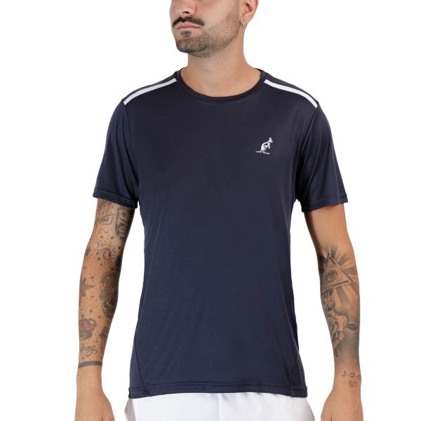 Maglietta Tennis Uomo Australian Australian Ace Camiseta  Blu Navy  Blu Navy TEUTS0002200