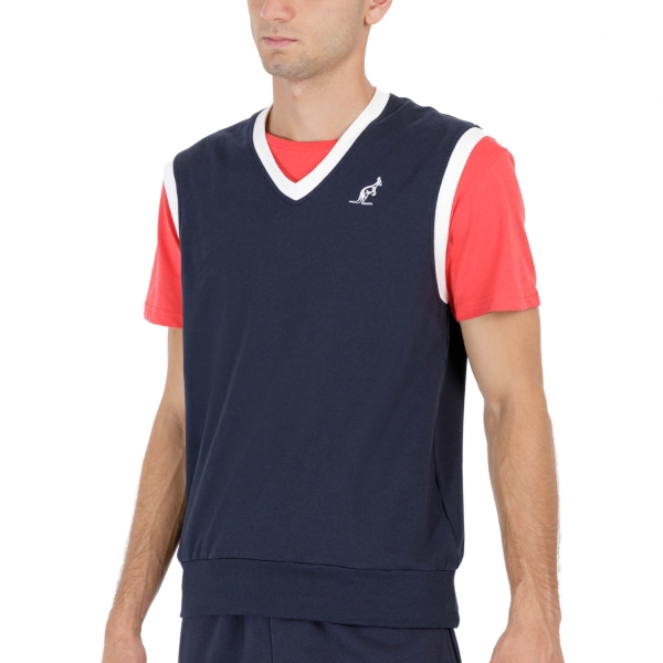 Men's Tennis Shirts and Hoodies Australian Logo Vest  Blu Navy TEUGI0001200