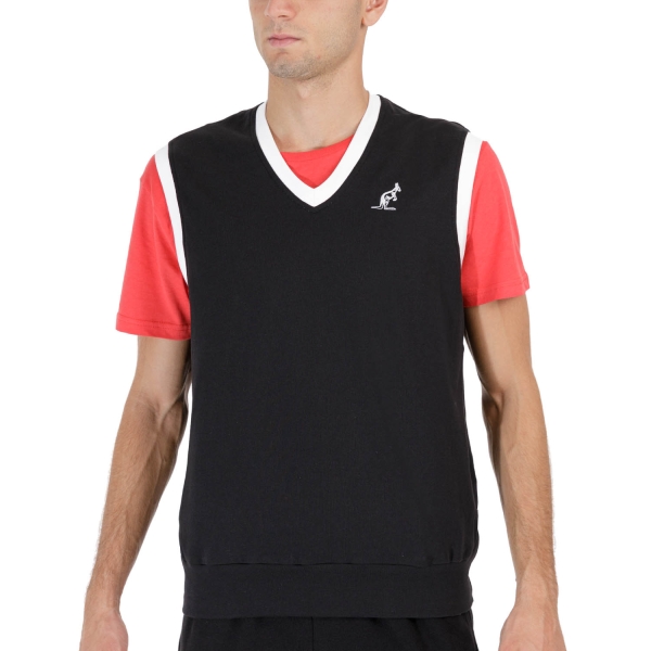 Maglie e Felpe Tennis Uomo Australian Australian Logo Gilet  Nero  Nero TEUGI0001003