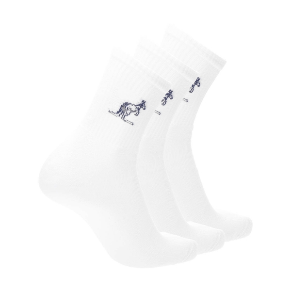Australian Logo x 3 Socks - White