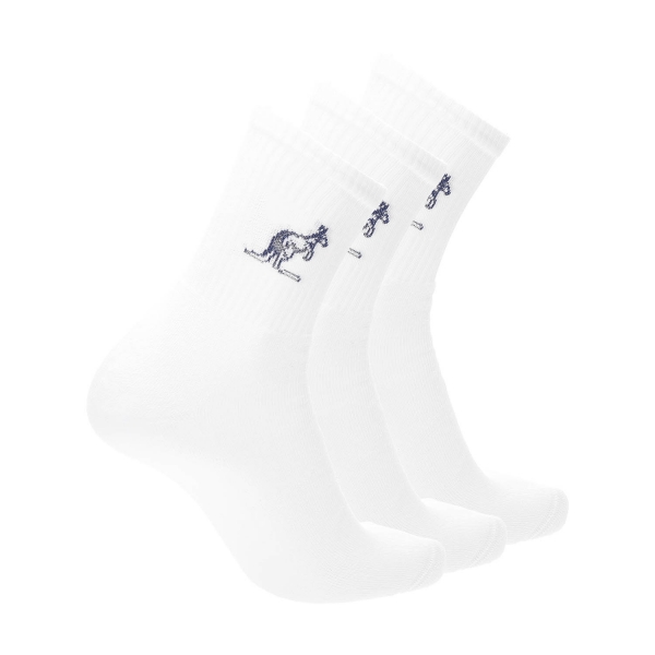 Australian Logo x 3 Calcetines - White