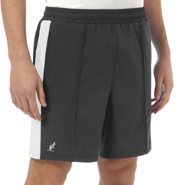 Men's Tennis Shorts Australian Slam 7.5in Shorts  Black/White TEUSH0014003