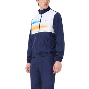 Men's Tennis Suit Australian Smash Brush Line Bodysuit  Blu Cosmo TEUTU0012842